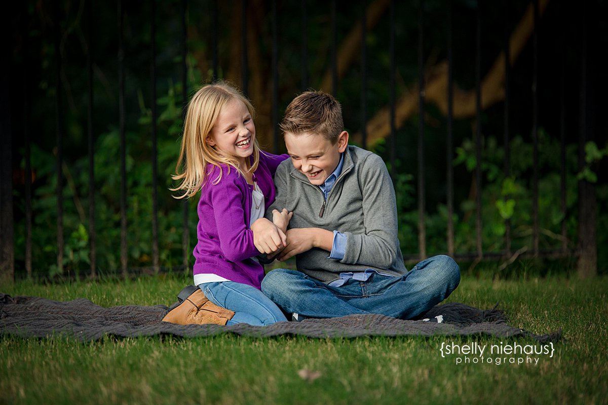 A at home lifestyle photography session of a family of four in Prosper, TX